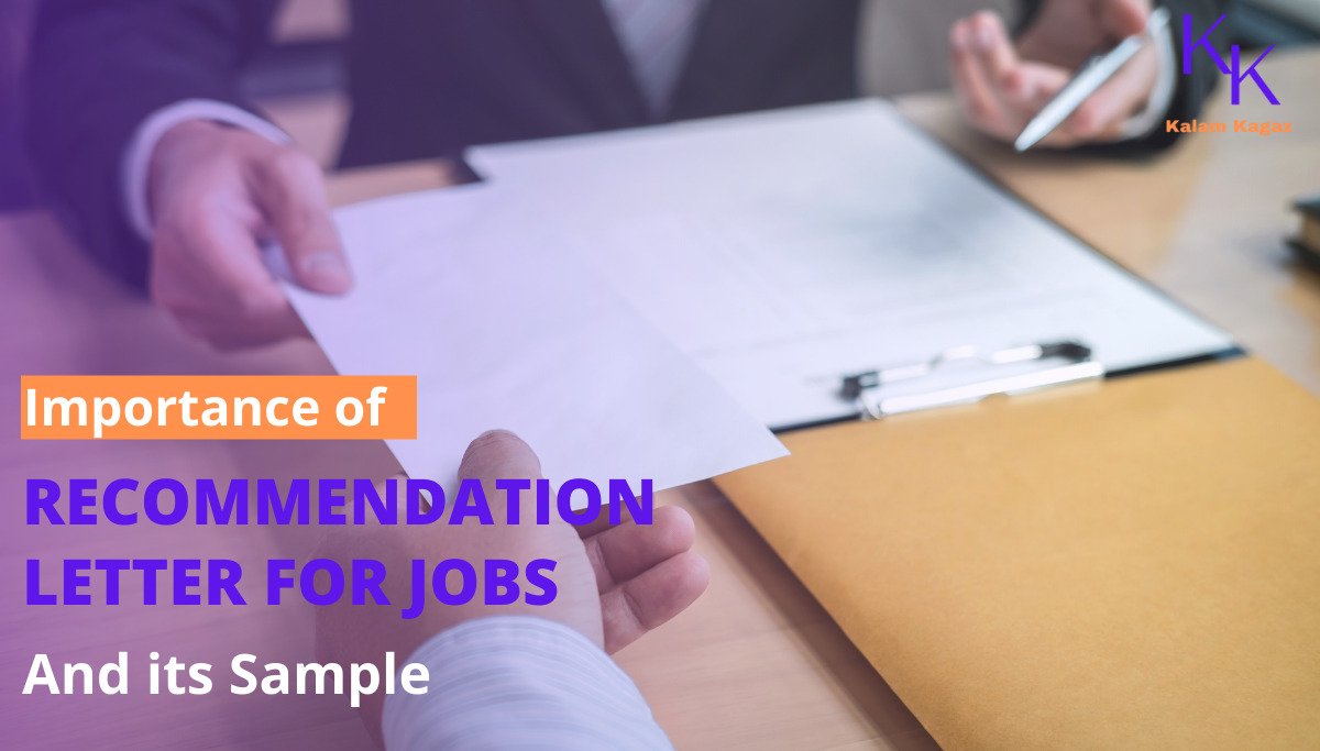 Importance of Recommendation letter for jobs and its sample