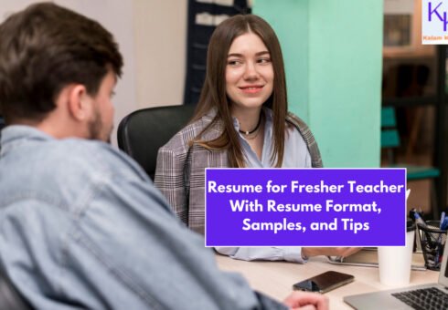 resume for fresher teacher